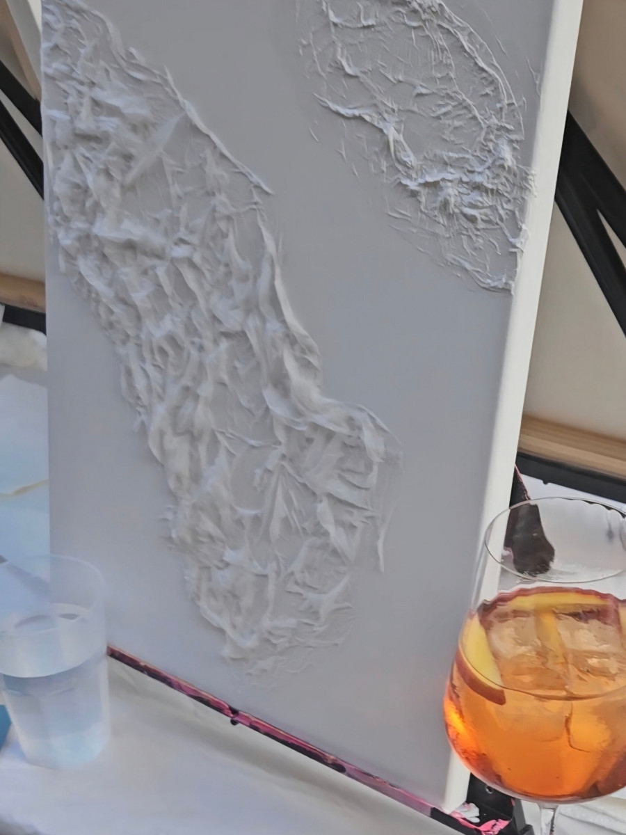 Wine & Paint / Struktur-Abstrakt